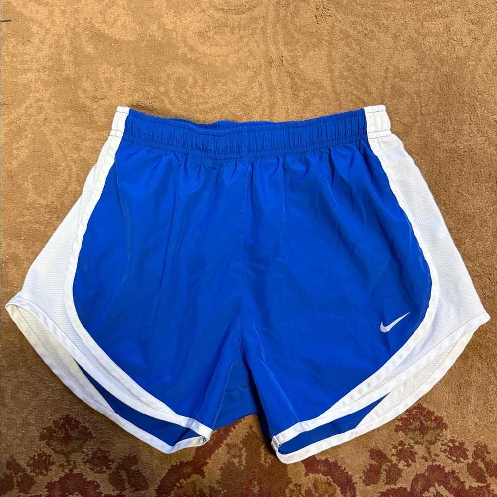 Nike Blue and White Athletic Shorts